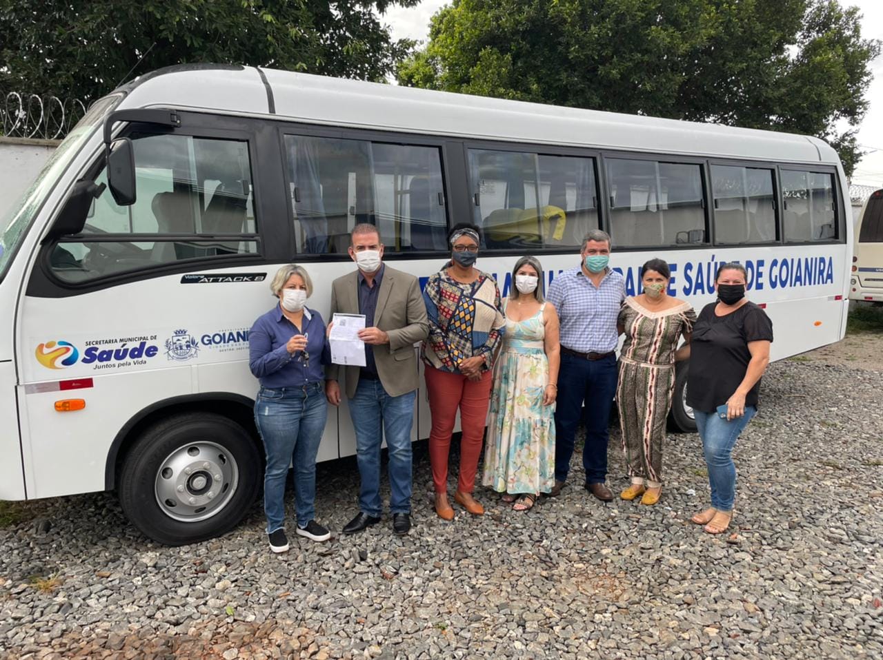 SMS Goianira recebe ônibus adaptado  para transportar os pacientes à Goiânia para tratamentos específicos